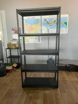 Rak susun Modern minimalis kuat 450kg terbuat dari besi