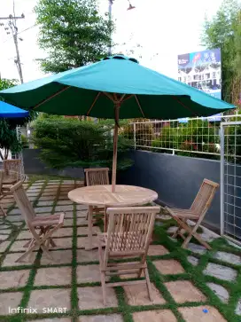 Set Meja Payung Taman