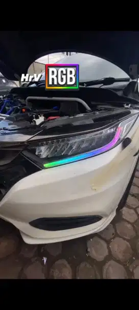 Lampu DRL rush HRv Pajero SM pasang sejadetabek