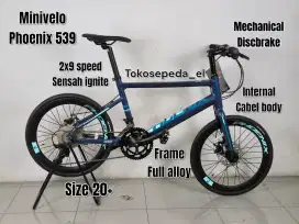 Sepeda minivelo phoenix 539 alloy 20+ teringan di kelas minivello aloy