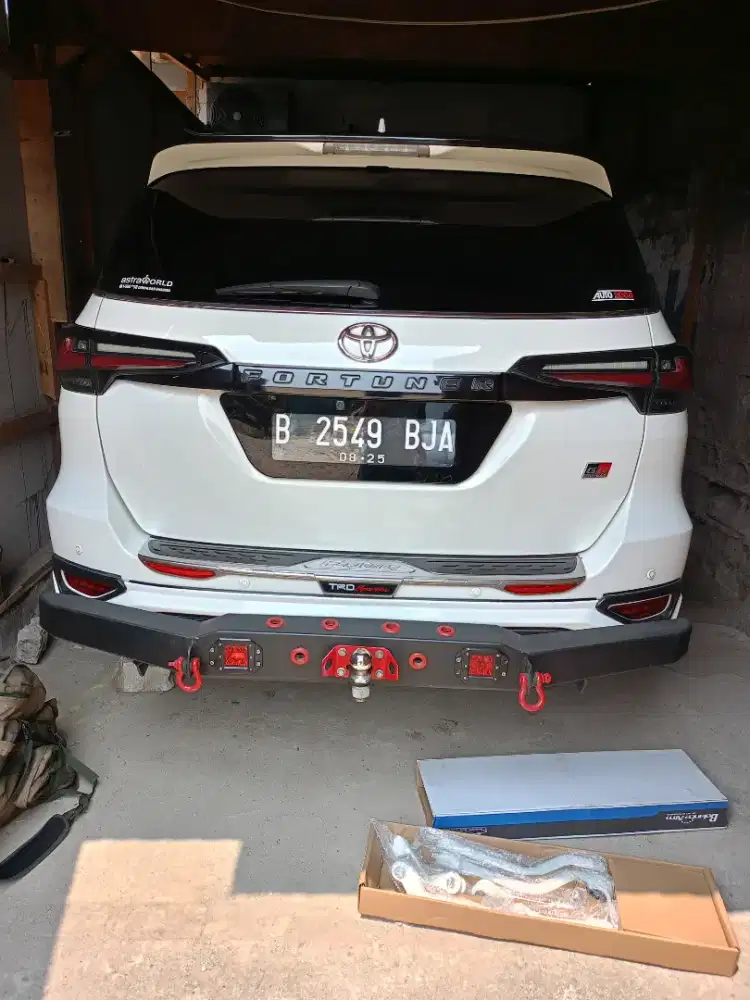 Towing belakang Fortuner SM pasang sejadetabek