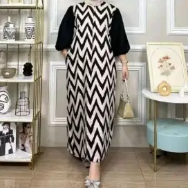 Gamis motif Zig zag