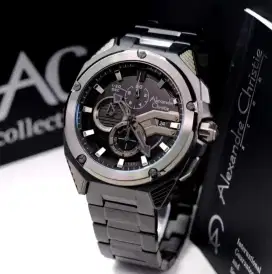 Ready!Jam tangan Alexandre Christie AC 6624 MC Pria Stainless Steel