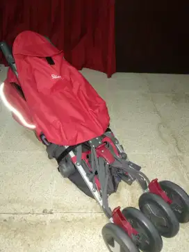 Stroller Silver Wings Merah