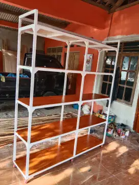 Rak kayu rak toko dll bisa custom