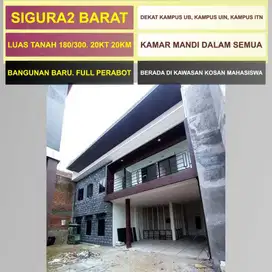 Rumah Kost di 10menit ke Kampus UB UIN 20Kmr + KM Dlm