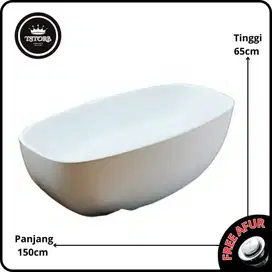 Bathtub Teraso Mewah Model Oval I Bathub Terazzo Glossy