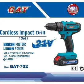 Gat 702 Bor Cordless Impact Drill 21V Gat-702