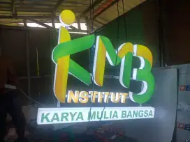 Huruf Timbul Galvanis Stainless Acrylic termurah