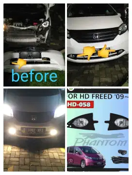 Foglamp Honda Freed SM pasang sejadetabek