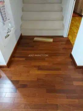 parquet lantai kayu merbau finishing uv coating lebar 7