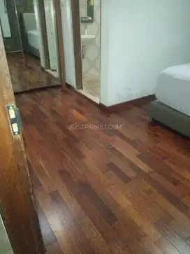 lantai kayu parket flooring merbau finishing uv coating lebar 9 cm