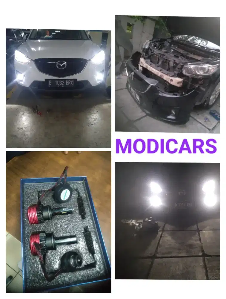 Bohlam LED headlamp Mazda CX5 SM pasang sejadetabek