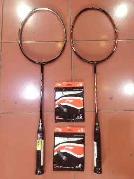 Raket badminton LI-ning barang baru 2 pcs