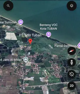 Dijual Lahan Industri Komersial Lokasi Tuban