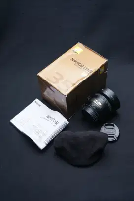 NIKON AFS 35MM F1.8 DX MULUS LIKENEW LENGKAP