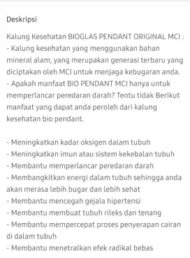 Kalung Bioglass