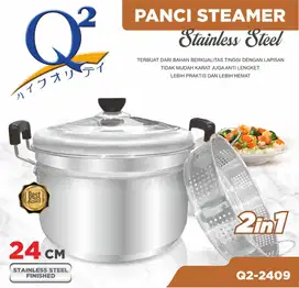 Panci Steamer 2 in 1 Q2 -2409 24 cm