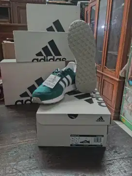 Sepatu Sneakers Adidas Run 60s 2.0 Green/White, Original HO0354