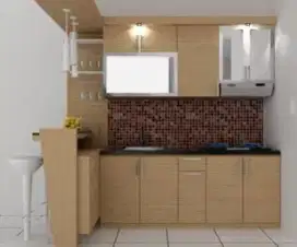 Kitchen set kamar set backdrop TV custom