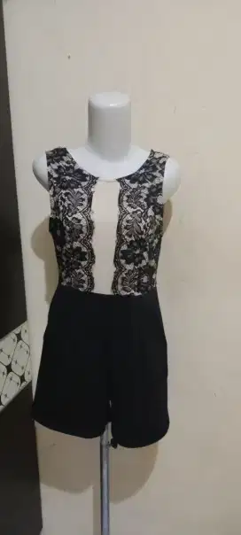Jumpsuit brokat premium