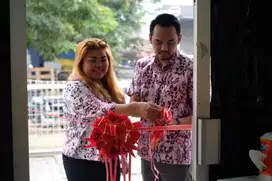 Pita Peresmian, Pita dua Pompom peresmian Kantor, Gedung, Gudang Baru