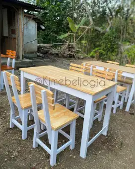 Meja kursi set cafe