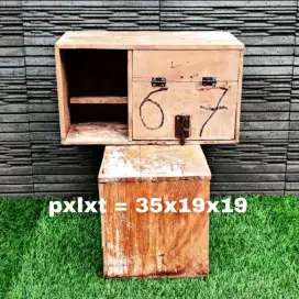 Glodok Lovebird/Parkit Bilik Kayu Jati 35x19x19 - Second Good