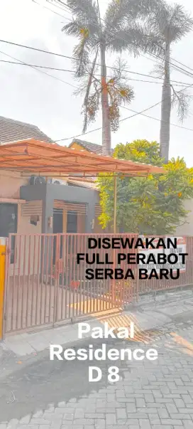 Disewakan Rumah Istimewa Pakal Residence Siap Huni dengan perabot