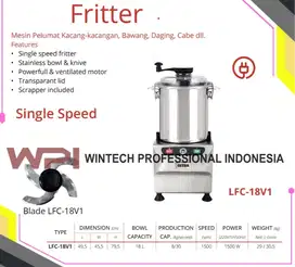 [SECOND] GETRA LFC-18V1 Fritter / Mesin Penghalus Bawang Daging Kacang
