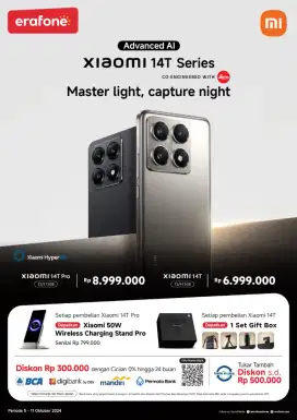New Prodak Xiaomi 14T & Xiaomi 14T PRO LEICA Free smart band 9