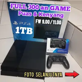 PS4 1TB FULL 300 an GAME PUAS DAN KENYANG Murah Meriah Terjangkau