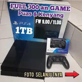 PS4 1TB FULL 300 an GAME PUAS DAN KENYANG Mrh harganya