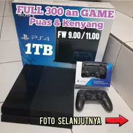 PS4 1TB FULL 300 an GAME PUAS DAN KENYANG Mrh Meriah harganya