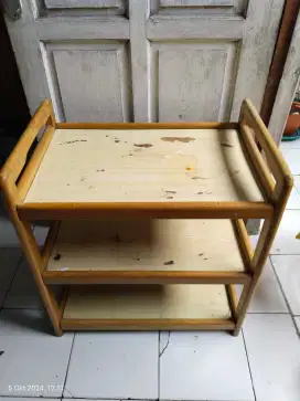 Rak kayu jati belanda. Rak susun. Rak serbaguna. Rak elegant. Rak buku