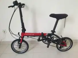 Sepeda Lipat Dahon K3 merah jarang pakai