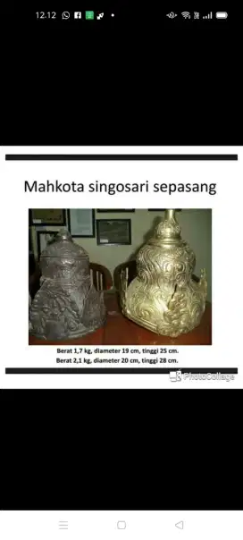 Sepasang Mahkota Singosari