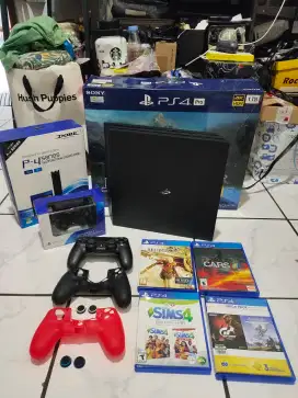 PS 4 Pro 1 Tb Include 2 Stick, Cooling Stand dan 5 BD