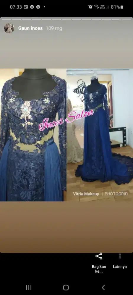 Gaun Preloved bagus sekali