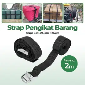 Tali Strap Pengikat Barang Tie Down Cargo Belt Rope 2 Meter x 2.5 cm