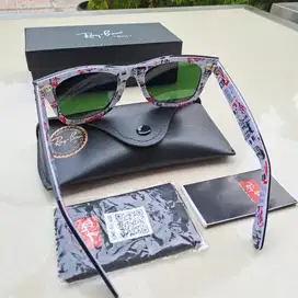 kacamata Ray-Ban wayfarer rb 2140 1114 kaca hijau sz 50