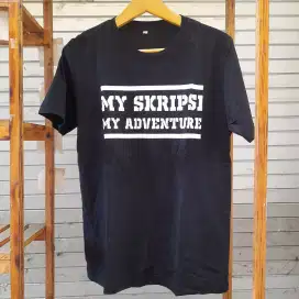 Kaos Cowok Cewek - My Skripsi My Adventure