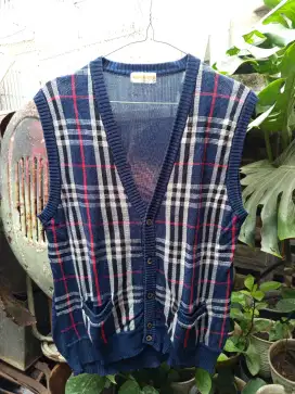 Vest Rajut Original Burberry's London Vintage 1990s size M