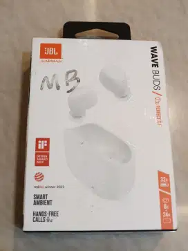 JBL wave buds putih grs resmi baru