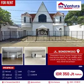 Ruang Usaha Di Tengah Kota, Area Ramai Dekat UM