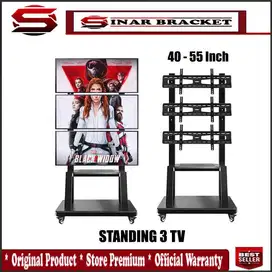 bracket braket tv standing 3 tv untuk 40,42,43,49,50,55 inch S