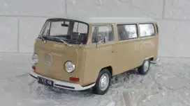 Diecast / Miniatur VW Kombi Kumis Microbus 1972 Light Brown skala 1:24