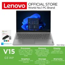 Laptop Lenovo V15 Intel Core i3 1215 Ram 8 GB SSD512 GB Cash Kredit