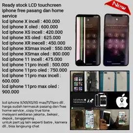 lcd iphone X XS XR XSmax 11 new free pasang dan copy true tone