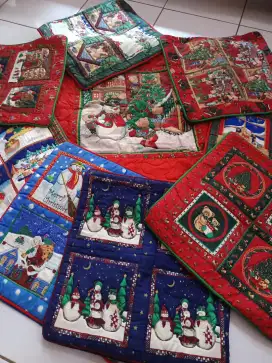 Sarung bantal tema Natal